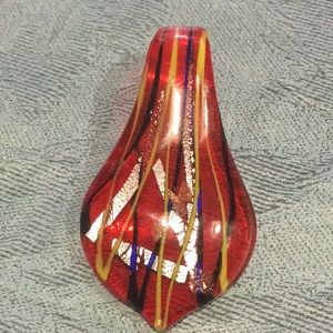 Murano Italy Gold inlaid Necklace Pendant NEW